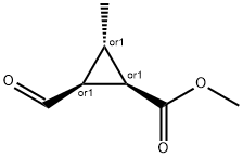 Cyclopropanecarboxylic acid, 2-formyl-3-methyl-, methyl ester, (1R,2S,3S)-rel- (9CI) 结构式