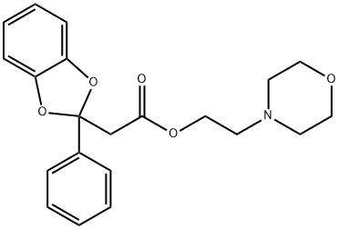 2-Morpholinoethyl=2-phenyl-1,3-benzodioxole-2-acetate 结构式