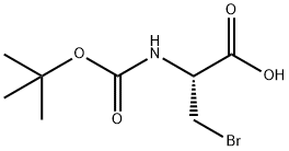 Alanine, 3-bromo-N-[(1,1-dimethylethoxy)carbonyl]- 结构式