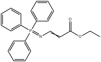 2-Propenoic acid, 3-[(triphenylphosphoranylidene)amino]-, ethyl ester 结构式