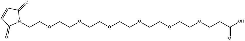 马来酰亚胺-六聚乙二醇-羧酸 结构式