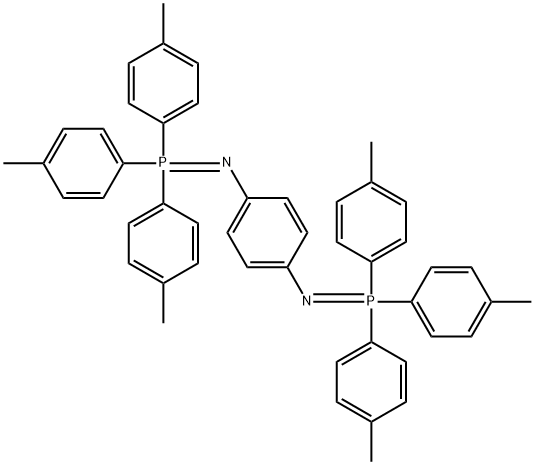 1,4-Benzenediamine, N1,N4-bis[tris(4-methylphenyl)phosphoranylidene]- 结构式