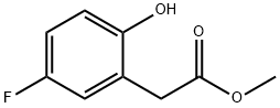 2-(5-氟-2-羟苯基)乙酸甲酯 结构式