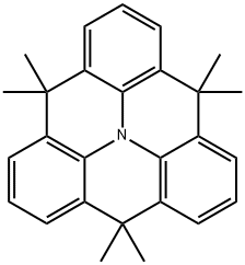 4,4,8,8,12,12-六甲基-8,12-二氢-4H-苯并[9,1]喹喔啉[3,4,5,6,7-DEFG]吖啶 结构式