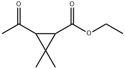 Cyclopropanecarboxylic acid, 3-acetyl-2,2-dimethyl-, ethyl ester 结构式