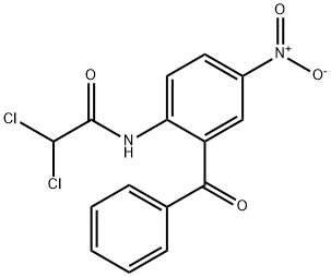 N-(2-BENZOY-4-NITROPHENY)2.2-DICHLOROACETAMID 结构式