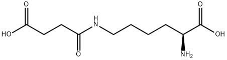 (S)-2-氨基-6-(3-甲酸基丙酰氨基)己酸 结构式