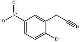 2-(2-溴-5-硝基苯基)乙腈 结构式