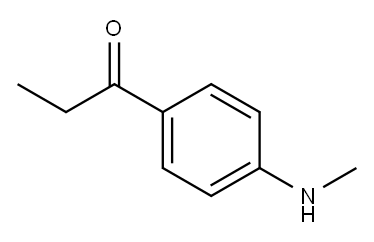1-Propanone, 1-[4-(methylamino)phenyl]- 结构式