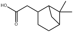 Bicyclo[3.1.1]heptane-2-acetic acid, 6,6-dimethyl- 结构式