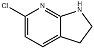 6-氯-2,3-二氢-1H-吡咯并[2,3-B]吡啶 结构式