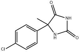 2,4-Imidazolidinedione, 5-(4-chlorophenyl)-5-methyl- 结构式