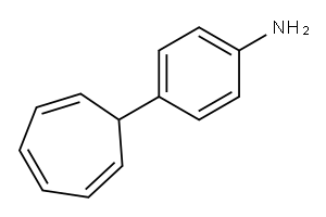 Benzenamine, 4-(2,4,6-cycloheptatrien-1-yl)- 结构式