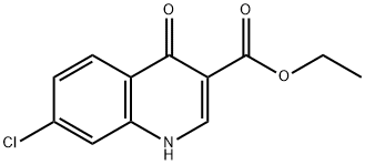 ethyl 6-chloro-1,4-dihydro-4-oxo-3-quinolinecarboxylate 结构式