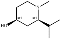 4-Piperidinol, 1-methyl-2-(1-methylethyl)-, (2R,4S)-rel- (9CI) 结构式