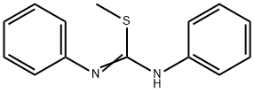 Carbamimidothioic acid, N,N'-diphenyl-, methyl ester 结构式