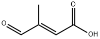 2-Butenoic acid, 3-methyl-4-oxo-, (2E)- 结构式