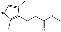 1H-Pyrrole-3-propanoic acid, 2,4-dimethyl-, methyl ester 结构式