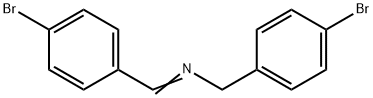 4-溴-N-[(4-溴苯基)亚甲基]苯甲胺 结构式