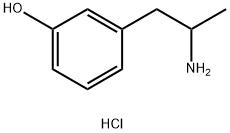 3-(2-氨基丙基)苯酚盐酸 结构式
