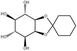 D-myo-Inositol-1,2-O-cyclohexylidene 结构式