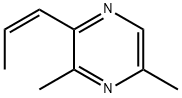 Pyrazine, 3,5-dimethyl-2-(1Z)-1-propen-1-yl- 结构式
