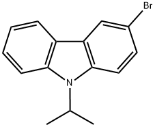 3-溴-9-(1-甲基乙基)-9H-咔唑 结构式