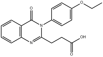 3-(3-(4-乙氧基苯基)-4-氧代-3,4-二氢喹唑啉-2-基)丙酸 结构式