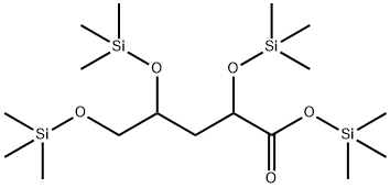 Pentonic acid, 3-deoxy-2,4,5-tris-O-(trimethylsilyl)-, trimethylsilyl  ester 结构式