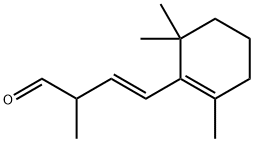 3-Butenal, 2-methyl-4-(2,6,6-trimethyl-1-cyclohexen-1-yl)-, (3E)- 结构式