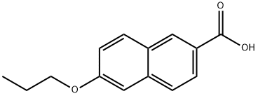 2-Naphthalenecarboxylic acid, 6-propoxy- 结构式