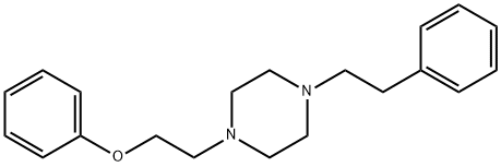 1-Phenethyl-4-(2-phenoxyethyl)piperazine dihydrochloride 结构式