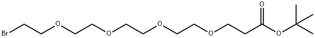 溴基-三聚乙二醇-丙酸叔丁酯 结构式