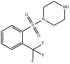 1-[2-(三氟甲基)苯磺酰基]哌嗪 结构式