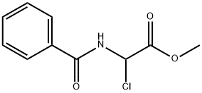 Acetic acid, 2-(benzoylamino)-2-chloro-, methyl ester 结构式