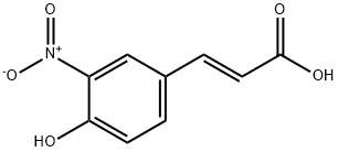 2-Propenoic acid, 3-(4-hydroxy-3-nitrophenyl)-, (2E)- 结构式