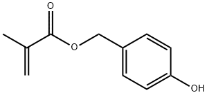 2-PROPENOIC ACID, 2-METHYL-, (4-HYDROXYPHENYL)METHYL ESTER 结构式