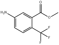 methyl 5-amino-2-(trifluoromethyl)benzoate 结构式