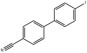 [1,1'-Biphenyl]-4-carbonitrile, 4'-iodo- 结构式