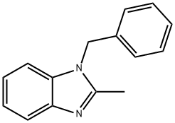 1H-Benzimidazole, 2-methyl-1-(phenylmethyl)- 结构式
