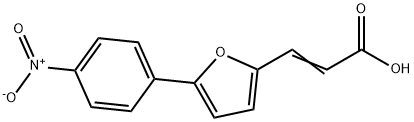 3-(5-(4-nitrophenyl)furan-2-yl)acrylic acid 结构式