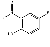 4-氟-2-碘-6-硝基苯酚 结构式