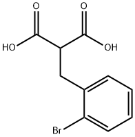 2-[(2-溴苯基)甲基]-丙二酸 结构式