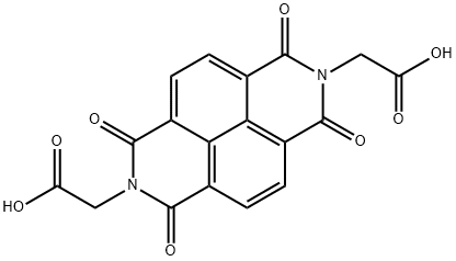 萘二酰亚胺-N,N'-二乙酸 结构式