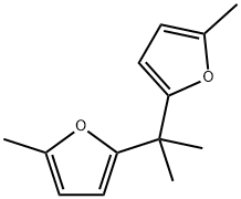 Furan, 2,2'-(1-methylethylidene)bis[5-methyl- 结构式