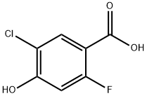 5-chloro-2-fluoro-4-hydroxybenzoic acid 结构式
