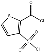 2-Thiophenecarbonyl chloride, 3-(chlorosulfonyl)- 结构式