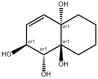 1,2,4a,8a-Naphthalenetetrol,1,2,5,6,7,8-hexahydro-,(1R,2S,4aS,8aS)-rel-(9CI) 结构式