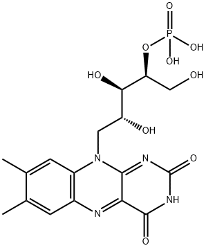 核黄素-4'-磷酸 结构式