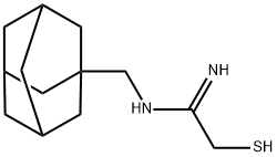 2-Mercapto-N-(tricyclo[3.3.1.13,7]dec-1-ylmethyl)ethanimidamide 结构式